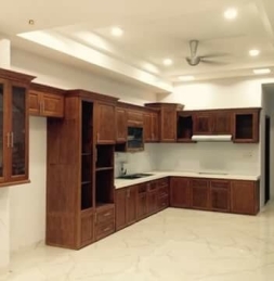 Tủ  bếp gỗ Linh Nga 