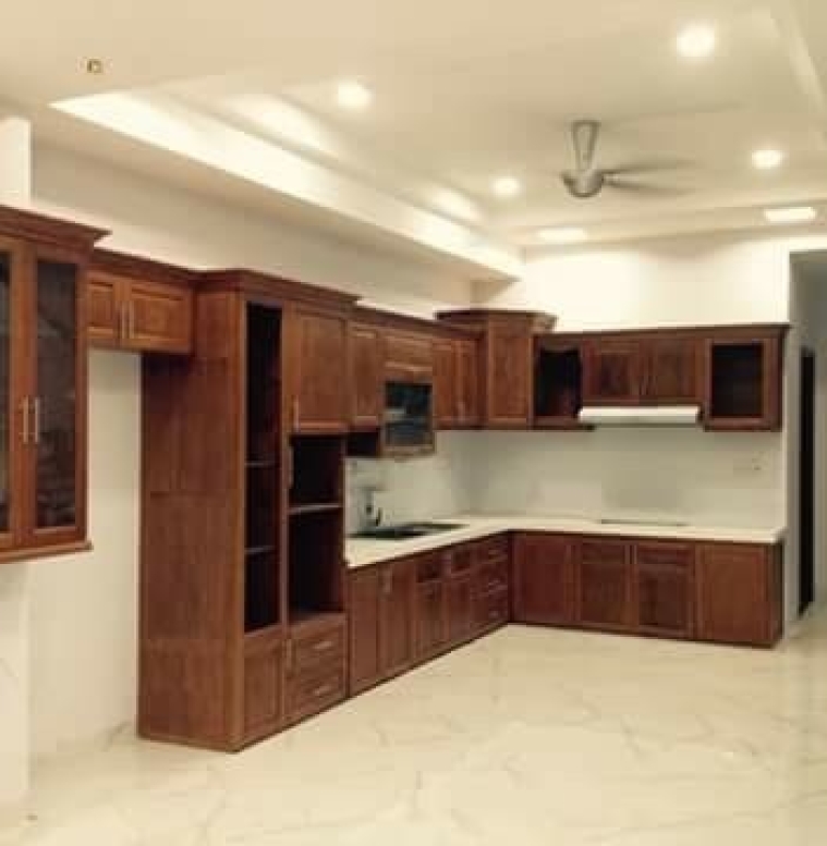 Tủ  bếp gỗ Linh Nga 